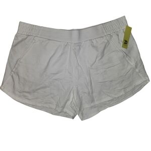 All in Motion French Terry True White Shorts- NWT - 2X